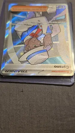 Pokemon TCG Cyrano 230/191 Sv08 Surging Sparks Full Art Holo Ultra Rare Trainer - Image 5