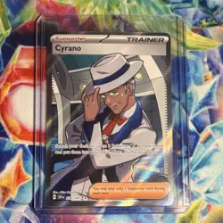 Pokemon TCG Cyrano 230/191 Sv08 Surging Sparks Full Art Holo Ultra Rare EN - Image 1