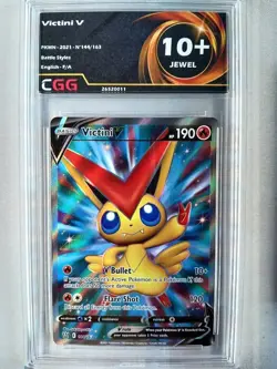 Carte pokemon ENGLISH Victini V (BST 144) Battle Styles CGG 10+ 26520011 - Image 1