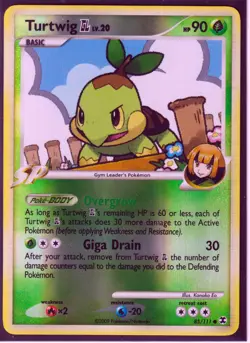 2009 POKEMON TURTWIG GL #85/111- RISING RIVALS-COMMON-REV HOLO-NM/LP (Excellent) - Image 1