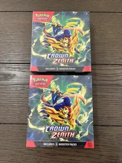 Pokemon TCG Crown Zenith Booster Bundle Lot of 2 New/Sealed - 12 Packs Total 820650858963 - Image 1