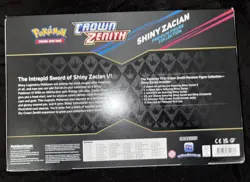 Pokemon Crown Zenith Shiny Zacian Premium Figure Collection Box 11 Booster Packs - Image 4