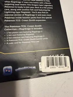 Pokemon TCG Crown Zenith Bundle Regidrago V & Regieleki V Collection Box SEALED - Image 3