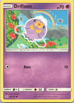 Drifloon #80/236 (LP) SM - Unified Minds SM11 Pokemon - Image 1