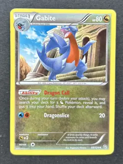 Pokemon TCG Gabite 89/124 Dragons Exalted Non-Holo MP - Image 1