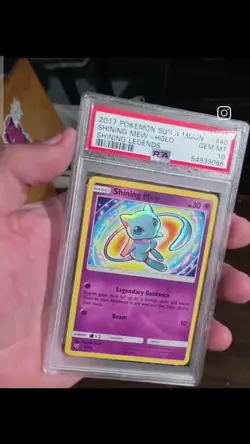 2017 POKEMON SUN & MOON SHINING LEGENDS #40 SHINING MEW-HOLO PSA 10 - Image 2