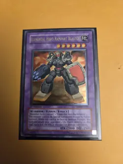 NM YuGiOh - Elemental Hero Rampart Blaster EEN-EN033 1st Edition Ultimate mint - Image 2