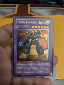 NM YuGiOh - Elemental Hero Rampart Blaster EEN-EN033 1st Edition Ultimate mint - Image 3