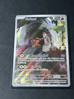 Pokemon TCG Torkoal Twilight Masquerade Holo Card 172/167 *LP Read Description* - Image 2