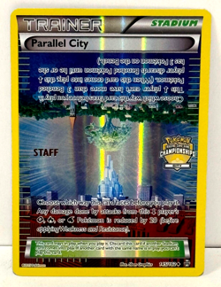 Pokemon Parallel City Breakthrough STAFF Gold Foil City Championship Promo Card - Image 1