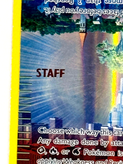 Pokemon Parallel City Breakthrough STAFF Gold Foil City Championship Promo Card - Image 2