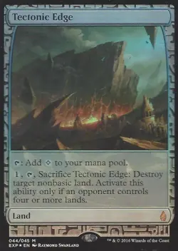 Tectonic Edge -Foil Light Play MTG Zendikar Expeditions - Image 1