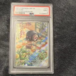 Pokemon Lechonk SV03: Obsidian Flames Illustration Rare Holo 209/197 PSA 9 - Image 1