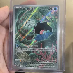 🔥Pokemon TCG-Clamperl-195/182-Sv10: Destined Rivals-Illustration-Holo-M/NM!🔥 - Image 1
