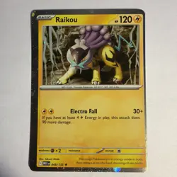 Raikou 048/132 Mega Evolution Cosmos Holo Pokemon TCG Heavy Miscut Error ‼ - Image 1