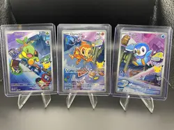 Pokemon TCG First Partner Illustration Collection Series 1 Gen 4 Sinnoh Starters - Image 1