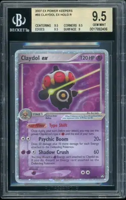 Pokemon EX POWER KEEPERS - #93/108 Claydol ex - Holo - ENG - BGS 9.5 GEM MINT - Image 1