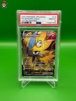 2022 Japanese Pokemon- Zeraora VMAX - s12a - Special Art Rare #219 PSA 10 - Image 1