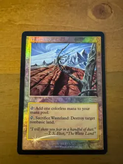 WASTELAND -Foil Vintage MTG Promo: Magic Player Rewards DCI MP condition - Image 1