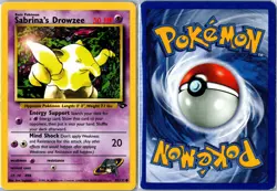 Pokemon Card - Sabrina's Drowzee 95/132 Gym Challenge Common Moderately Played - Image 3