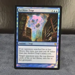 MTG Magic the Gathering Zendikar ARCHIVE TRAP - FOIL English NM/MINT Blue Mill - Image 1