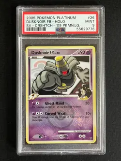 PSA 9 Dusknoir FB #26 Crosshatch Holo League Promo Supreme Victors Pokemon 2009 - Image 1