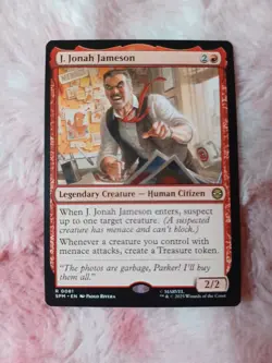 MTG J. JONAH JAMESON Marvel's Spider-Man Rare MAGIC THE GATHERING - Image 1