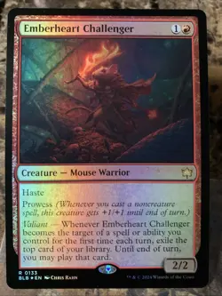 MTG TCG Bloomburrow Emberheart Challenger 0133 Foil Rare - Image 1