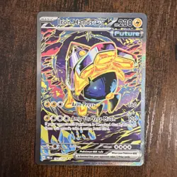 Iron Hands ex 154/131 Prismatic Evolutions Special Illustration Rare Pokemon - Image 1