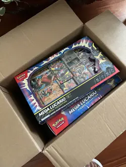 Pokemon TCG Mega Lucario EX Premium Figure Collection Boxes Sealed IN Hand - Image 1