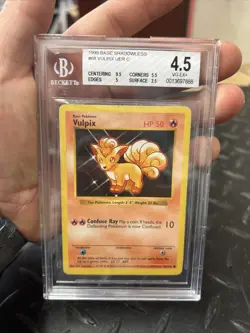 Pokemon Shadowless Vulpix Base Set 68/102 BGS 4.5 WOTC PSA CGC Vintage - Image 1