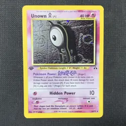 Pokemon Unown [A] 14/75 Neo Discovery 1st Edition Holo Rare English 2001 - Image 1