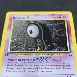 Pokemon Unown [A] 14/75 Neo Discovery 1st Edition Holo Rare English 2001 - Image 4
