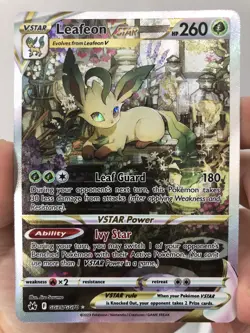 Leafeon Vstar GG35/GG70 POKEMON Crown Zenith - Alt Art Galarian Gallery NM - Image 1