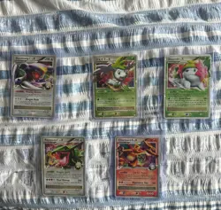 Pokemon diamond and peal Level x bundle sleeved - Image 1