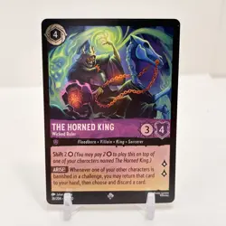 Disney Lorcana Whispers In The Well The Horned King Wicked Ruler Foil 36/204 NM - Image 1
