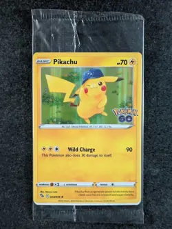 2022 Pokemon PIKACHU #028/078 Pokemon GO Promo - Holo Lightning English (E) - Image 1
