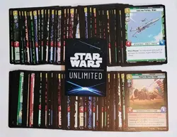 STAR WARS UNLIMITED TCG SHADOWS OF THE GALAXY COMPLETE COMMON SET 106 CARDS - Image 1