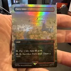 Fiery Islet (Borderless) Universes Beyond: Assassin's Creed Foil NM 112 - Image 1