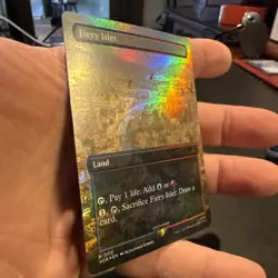 Fiery Islet (Borderless) Universes Beyond: Assassin's Creed Foil NM 112 - Image 2