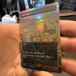 Fiery Islet (Borderless) Universes Beyond: Assassin's Creed Foil NM 112 - Image 3