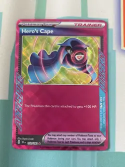 Hero's Cape 152/162 SV05: Temporal Forces Ace Spec Rare Holo English - NM - Image 1