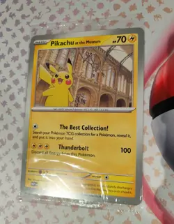 Pikachu at the Museum (Sealed) Pokemon TCG Promo Oversized Card - Image 1
