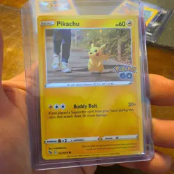 Pokemon TCG Pikachu 027/078 Pokemon GO Cosmos Holo - Image 1