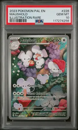 2023 POKEMON PAL EN-PALDEA EVOLVED ILLUSTRATION RARE #226 MAUSHOLD PSA 10 - Image 1