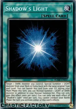 YUGIOH BLMR-EN037 Shadow's Light Secret Rare 1st Edition NM - Image 1