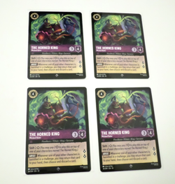Disney Lorcana The horned King Wicked Ruler 4x 36/204 Super Rare - Image 2