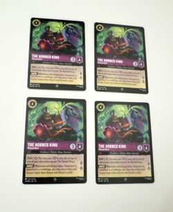 Disney Lorcana The horned King Wicked Ruler 4x 36/204 Super Rare - Image 3