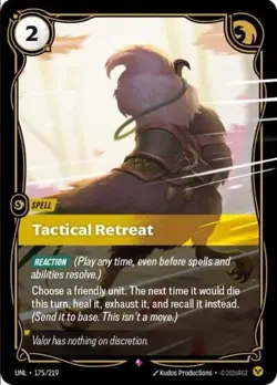Riftbound: League of Legends Karte - Tactical Retreat 175/219 UNL Foil TCG - Image 1