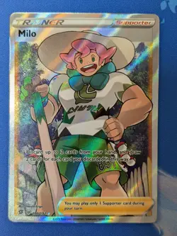 Milo 190/192 - Ultra Rare SWSH02: Rebel Clash - Pokemon TCG Card NM - Image 3